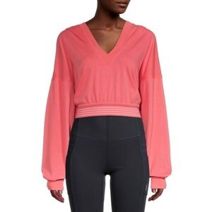 Free People Movement Grand Slam Cropped Sweatshirt Pink Size Medium